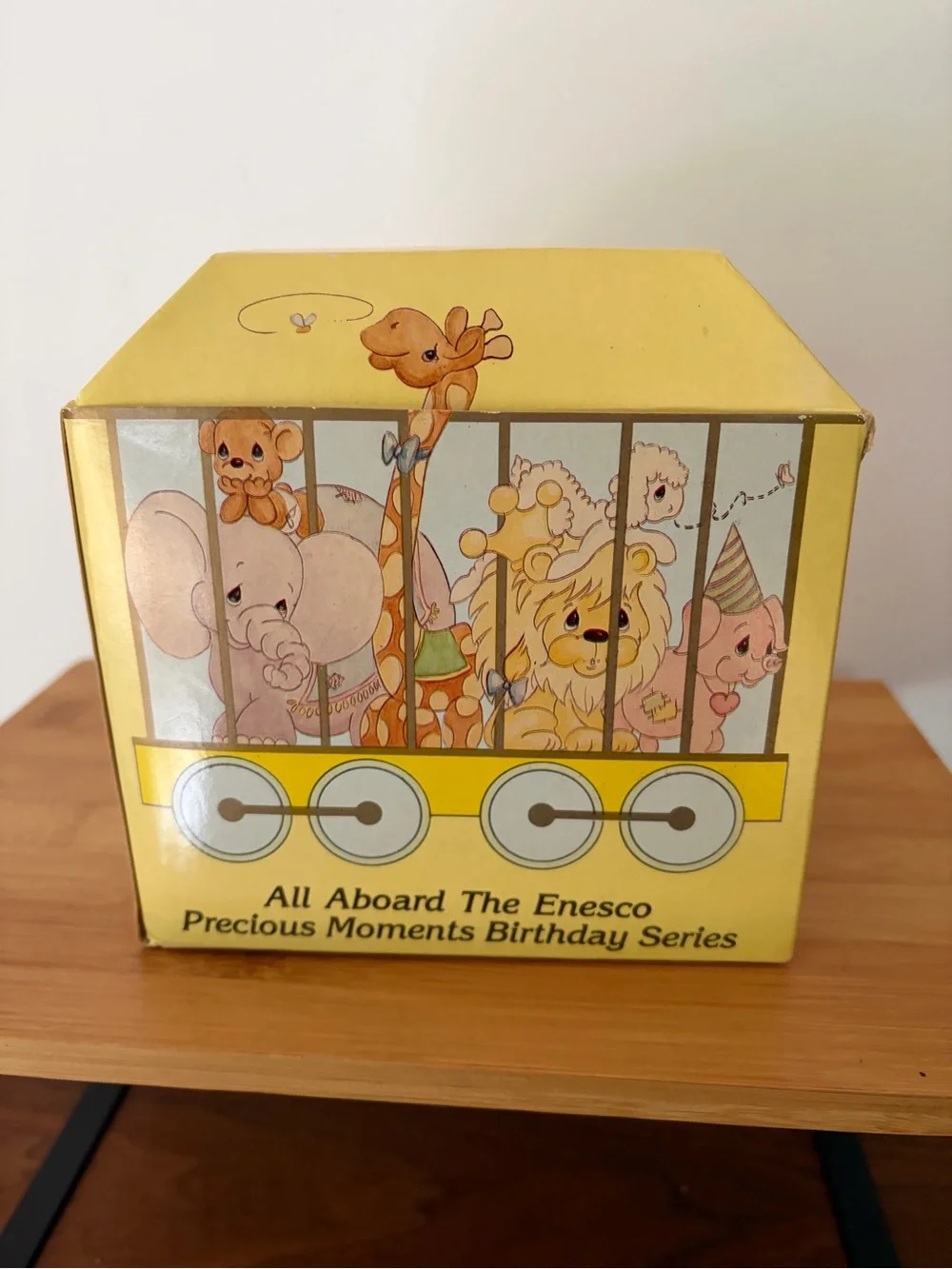 Vintage Precious Moments Birthday Train Series White Pony Being 9 Is Just Divine